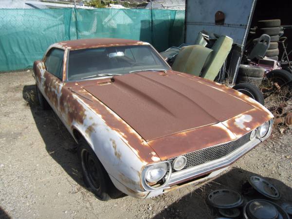 Straight, Unmolested California 1967 Camaro And Big Block Donor Vehicle For Just $7500!