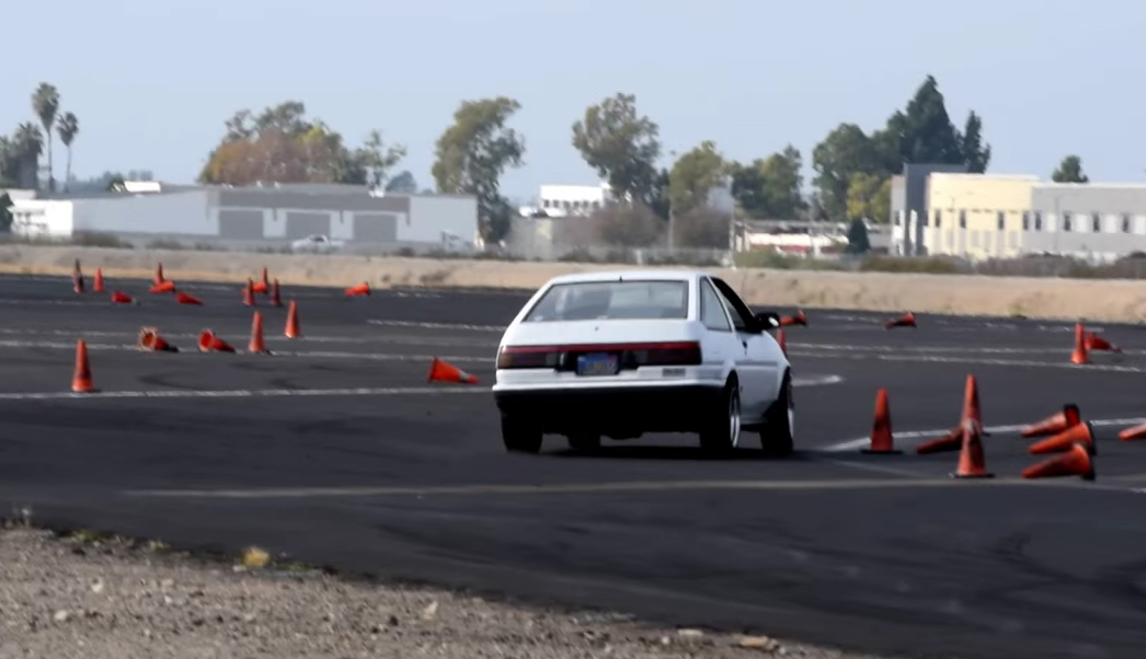 Camarillo Autocross Action: This Rear Wheel Drive OG Corolla Is Hauling Ass