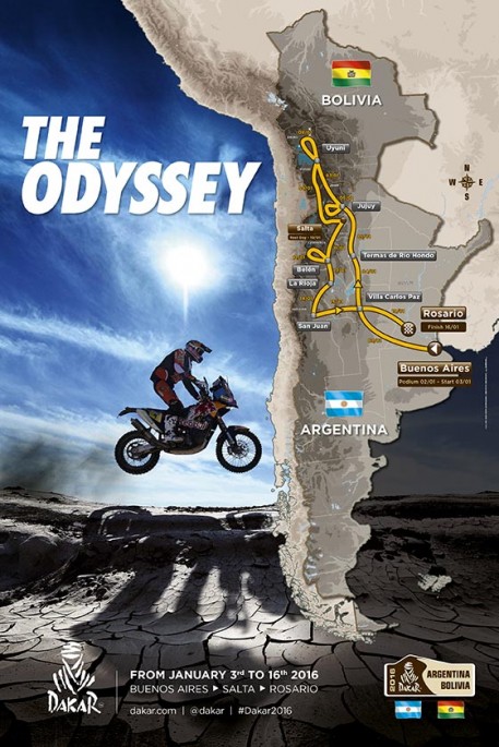 Dakar 16 route