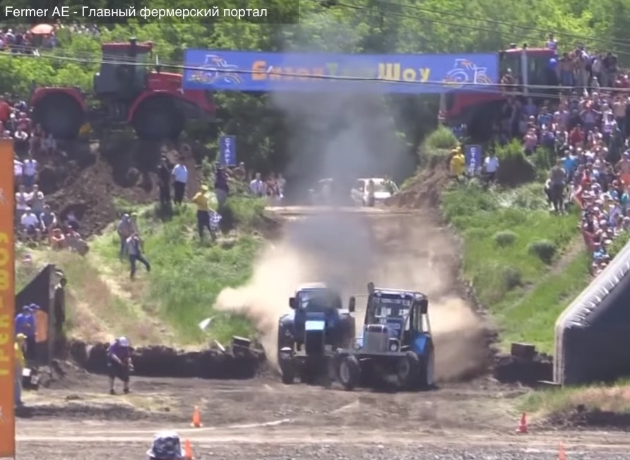 Russian Tractor Racing Like You Have Never Seen: Off Road Racing But With Tractors!