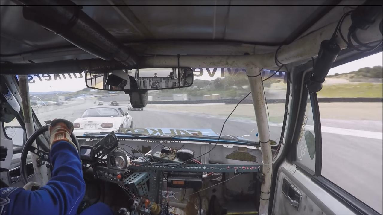 Watch An LS Powered Jeep Cherokee Mangle Mustangs, BMWs, and Miatas At Laguna Seca