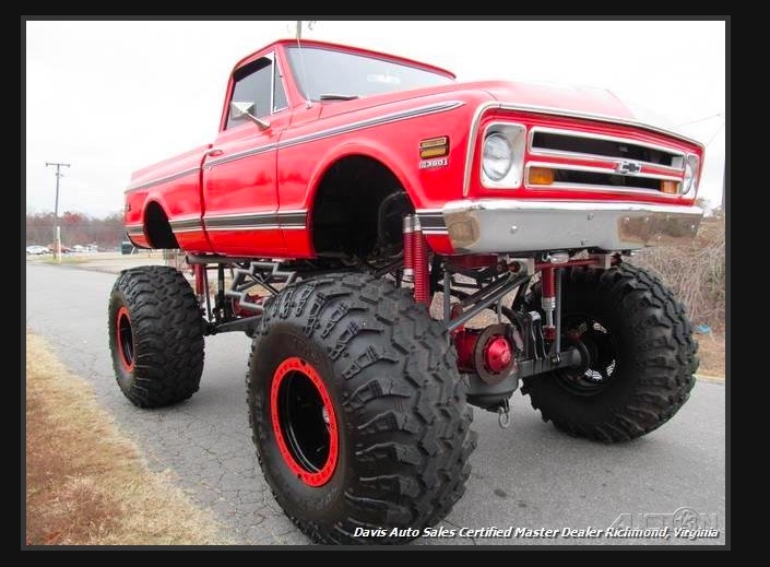 Huge By Large: This Monster Of A 1969 Chevy Pickup Has A Big Block And Lift For Days