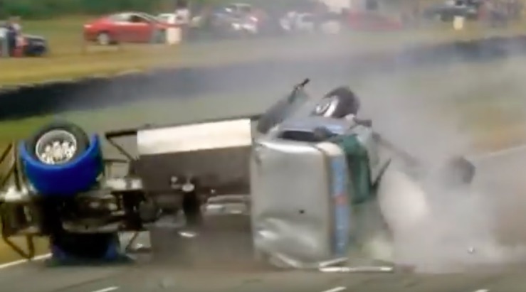 Watch Dave West’s Massive Racing Big Rig Crash From New Zealand