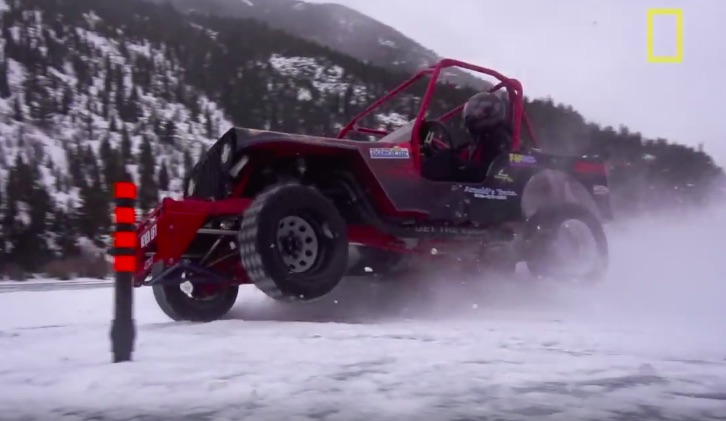 This Great Short Video About Ice Racing Features A Nasty Little Jeep With Spiked Tires