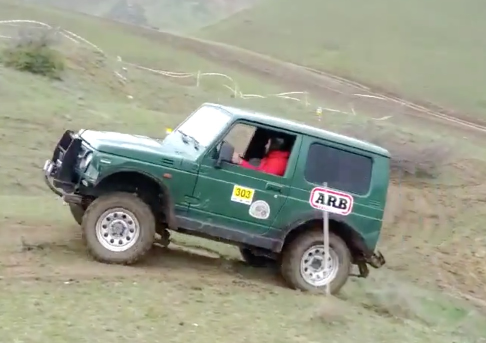 Nothing But A Scratch! This Suzuki Samurai Goes For A Quick Roll In The Grass!