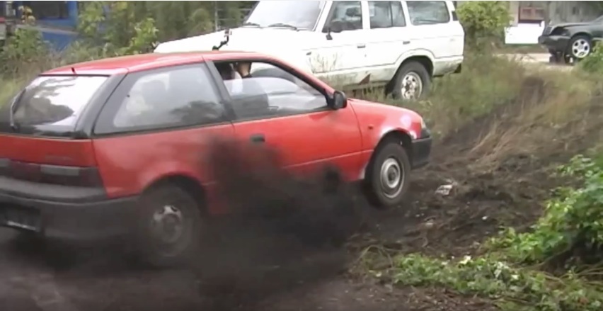 Classic YouTube: Drifting A Suzuki Swift, One Way Or Another! Hooning A Beater Never Looked So Fun!