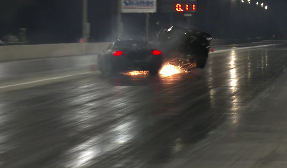 See What Happens When A Mustang And Corvette Try To Occupy The Same Space At Lights Out 7