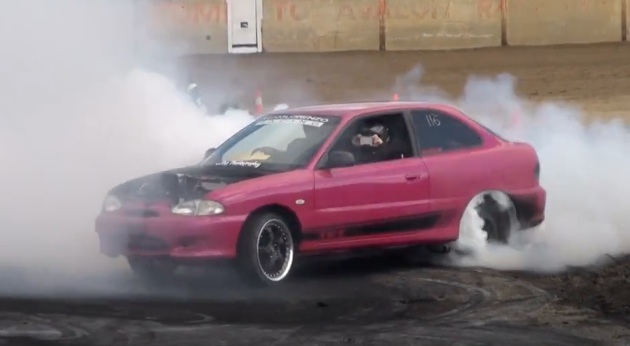 The Registration Plate On This V8, RWD Hyundai Excel Says It All: “WHY NOT”