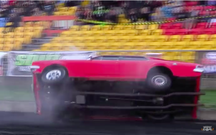 Burnout Contest Wreckage: Watch This Guy Hammer The Wall HARD