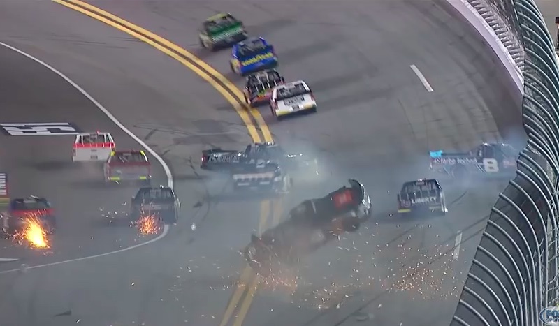 Chris Bell’s Last Lap Crash During The Camping World Truck Race At Daytona Was Incredible – He’s OK