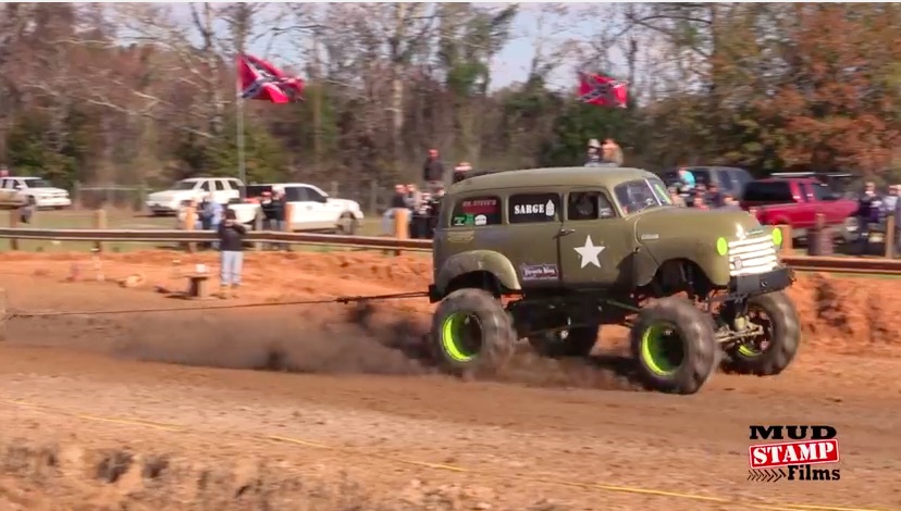 High Horsepower Brutality Video: Mega Truck Tire Pull Action