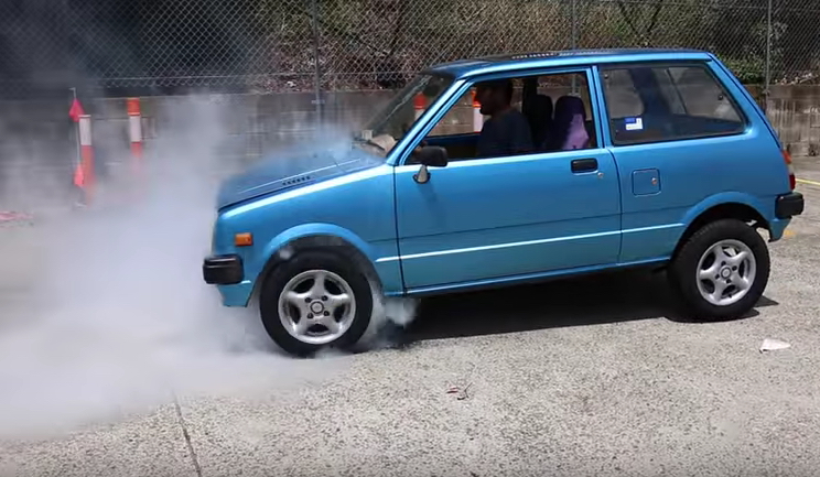 Mighty Car Mods Electric Turd Does Burnouts