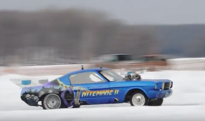 Check Out Our Video Profile On The BBF Powered Nitemare II Ice Drag Mustang