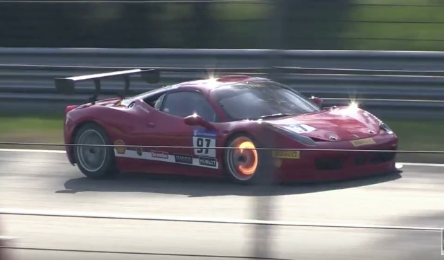 Morning Symphony: Ferrari 458 Challenge Evoluziones Tearing Around Monza