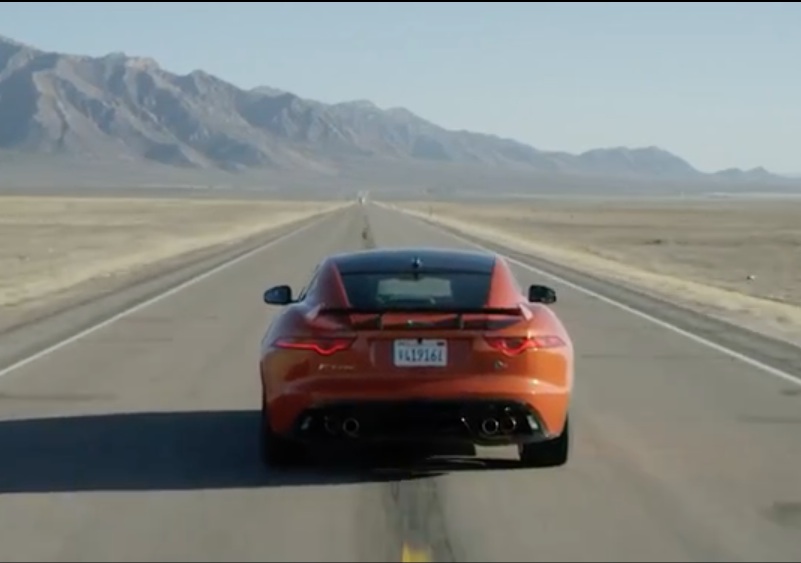 Michelle Rodriguez Got To Drive A Jaguar F-Type SVR Flat Out On A Nevada Highway!