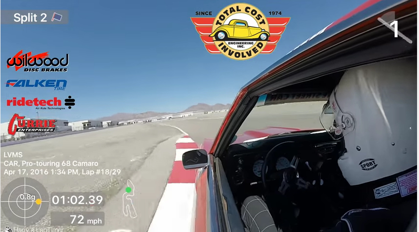 Chad Ryker’s TCI Equipped 1968 Camaro On The Autocross, Speed Stop, And Road Course During USCA Las Vegas