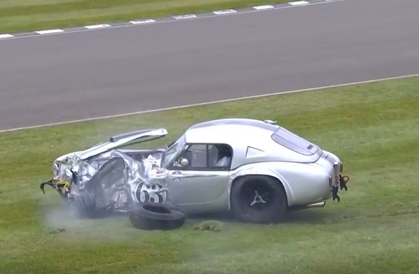 Watch This Real 1963 289 Shelby Cobra Suffer A Massive Crash At The Goodwood Member’s Meeting