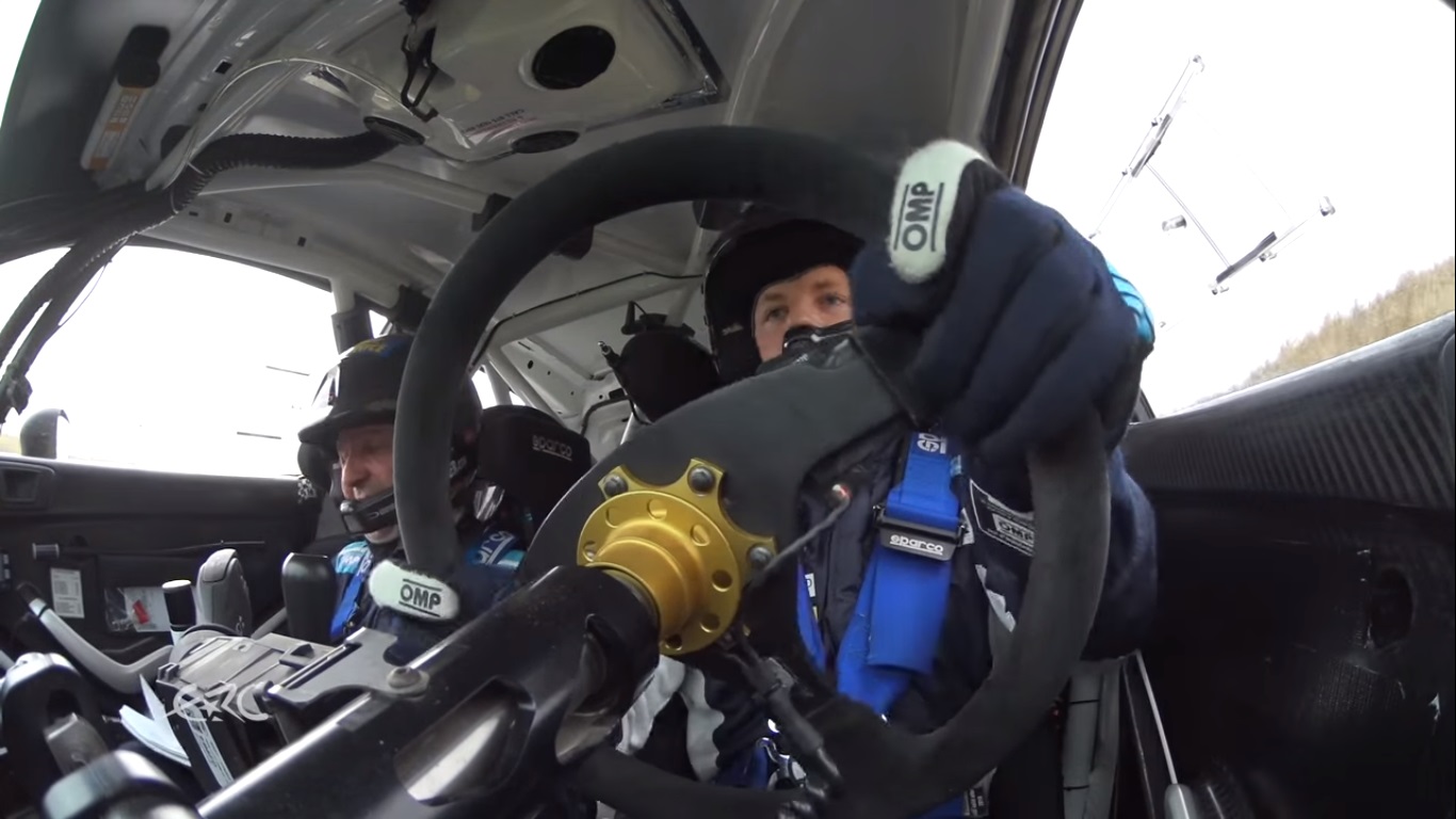 Ride along in a pucker-inducing rally drive through the Irish countryside