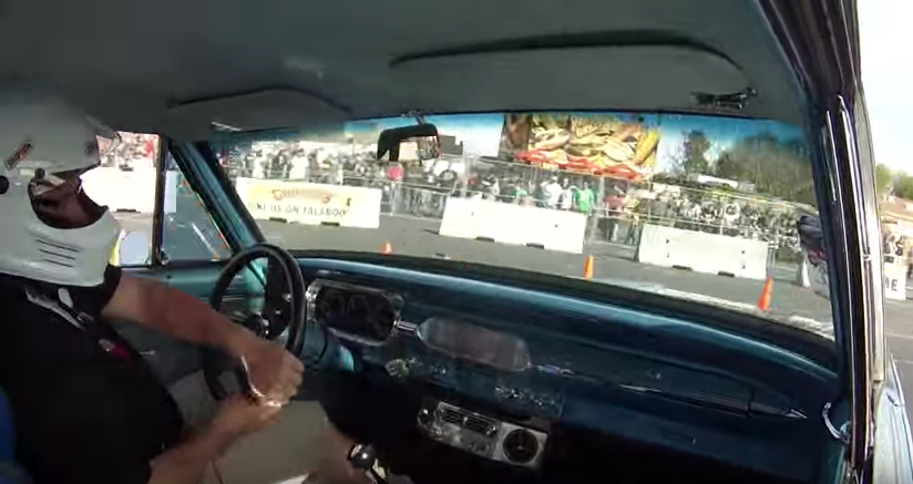 Watch Evan Tear It Up In The TCI Equipped 1963 Chevy II On The Goodguys Autocross