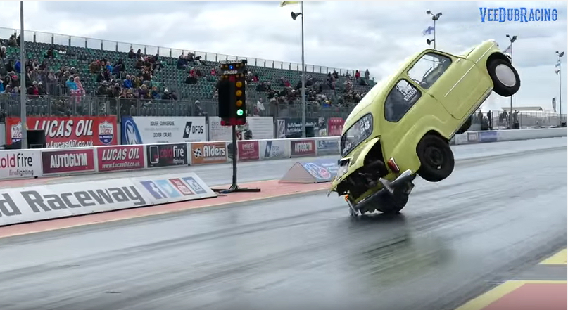 Watch This Fiat 600 Pull Such A Violent Wheelstand It Ends Up On Its Side!