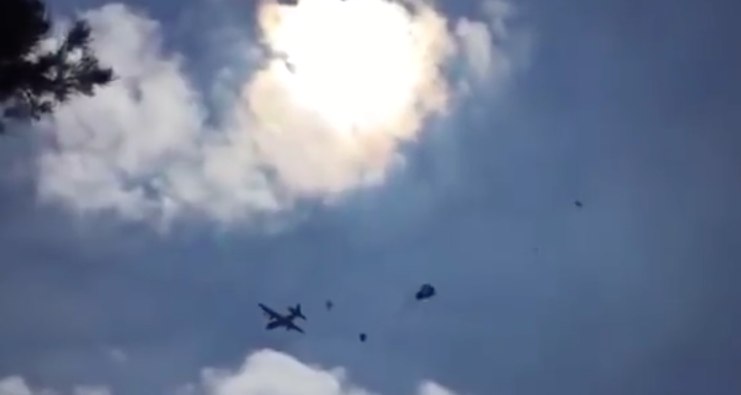 Here’s What It Looks Like When Three Humvees Plummet To The Ground During A Failed Air Drop Drill