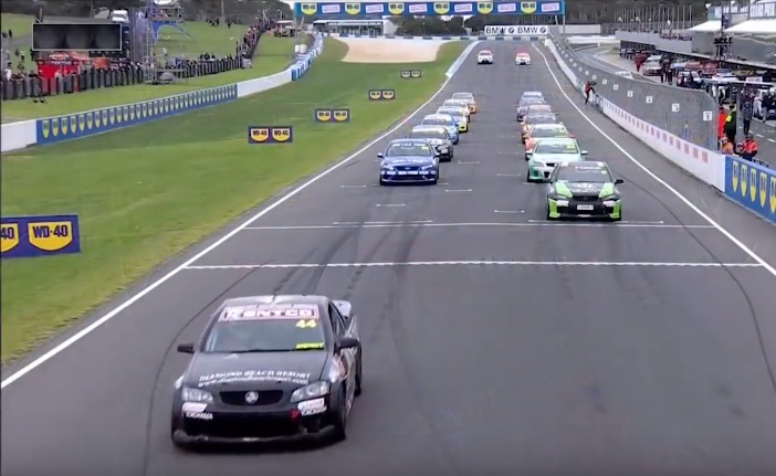 Curb Your Enthusiasm: Watch As A V8 Ute Racer Performs The Mother Of All Jump-Starts!