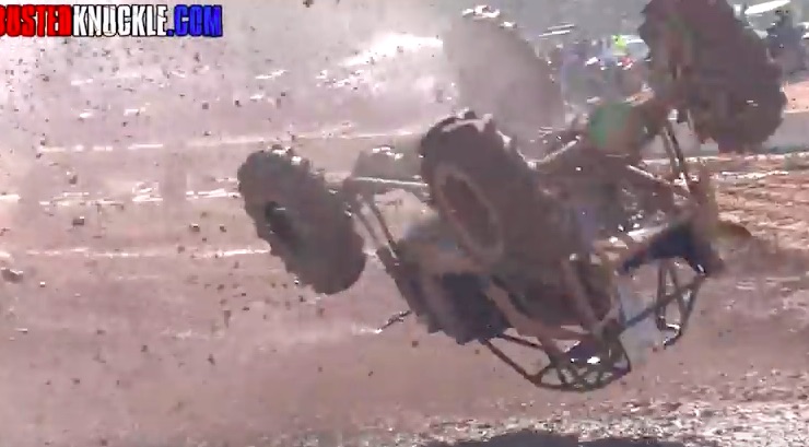 The Nasty Satisfaction Mega-Truck Completes The One andA Half Gainer – The Russian Judge Scored Low