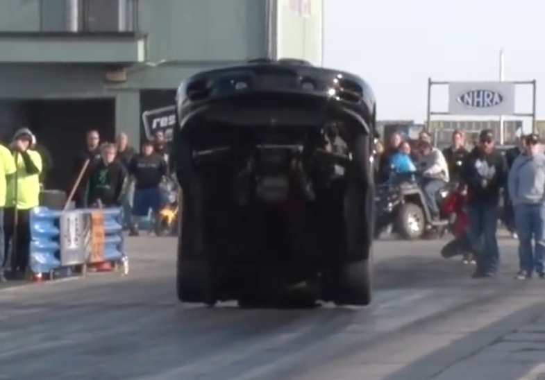 Too Much At The Hit? Watch This Pontiac Firehawk Go Straight For The Sky!