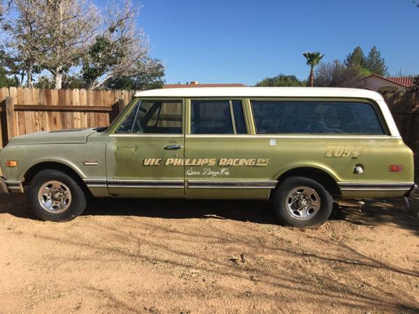 Buy This 1971 GMC Suburban, Formerly Part Of Vic Phillips Racing’s Top Alcohol Dragster Operation