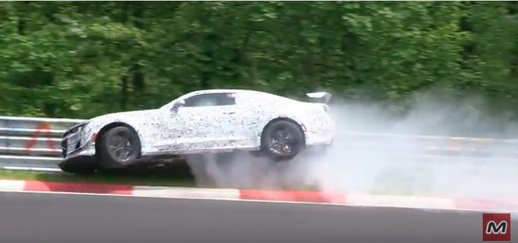 Watch A Supposed 2017 Z/28 Camaro Prototype Eat Wall On The Nurburgring – OUCH