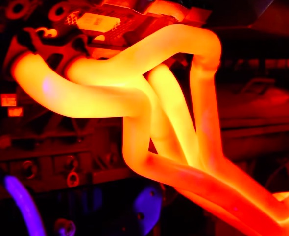 Watch The Guys From Borla Try To Melt The Headers Off Of A Coyote Engine On Purpose