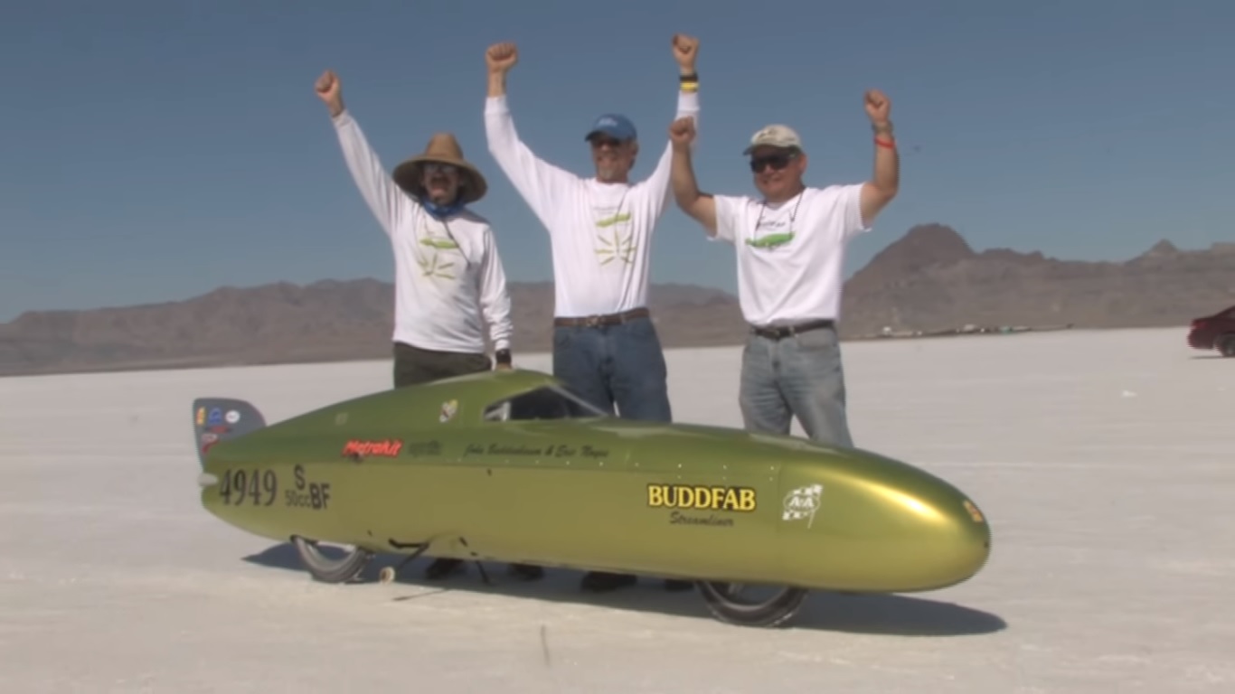 This pint-sized streamliner coaxed 150 mph from a miniscule 50cc engine