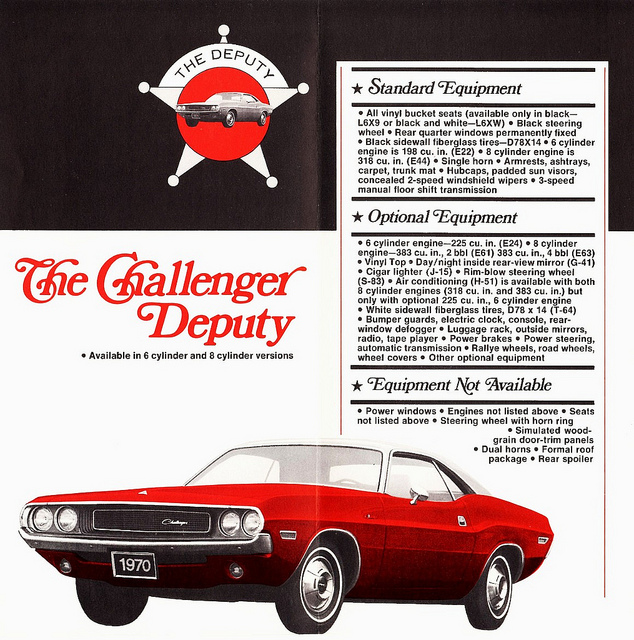 Remember The Challenger Deputy? This Was One Of The Cheapest Stripper Machines Mopar Ever Offered!