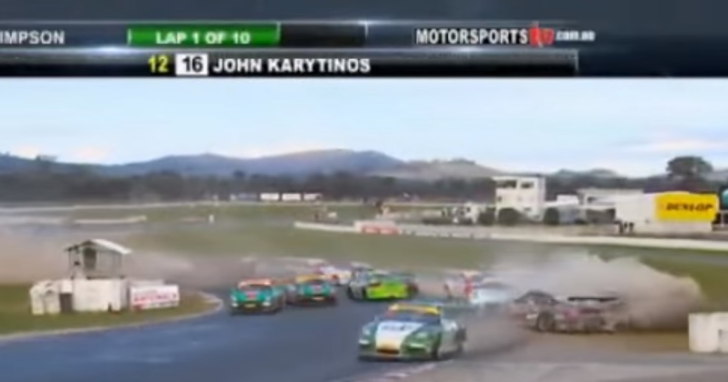 Call the accountant: This Porsche Cup pile-up from Australia surely racked up a hefty auto body bill