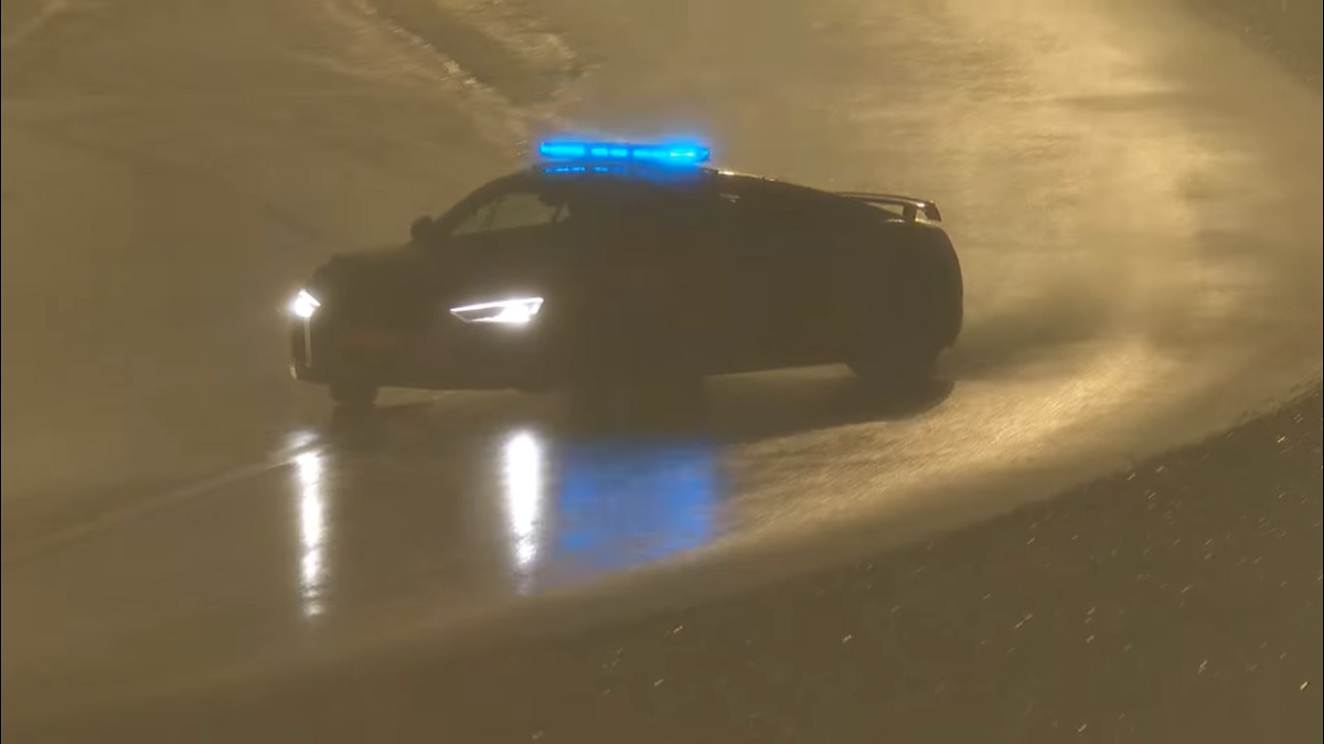 Safety Car driver pulls off ridiculous drift during Le Mans rain delay