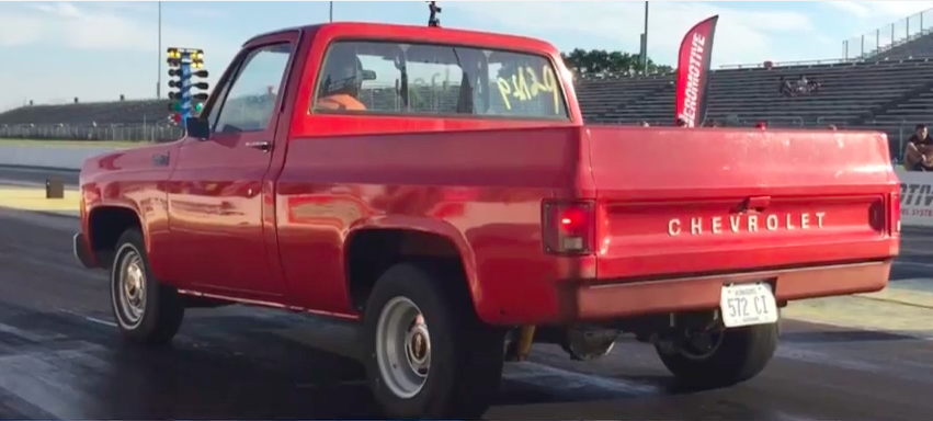 Watch The 572ci BBC Sleeper Chevy Truck In Action – Plain Jane 10-Second Action!