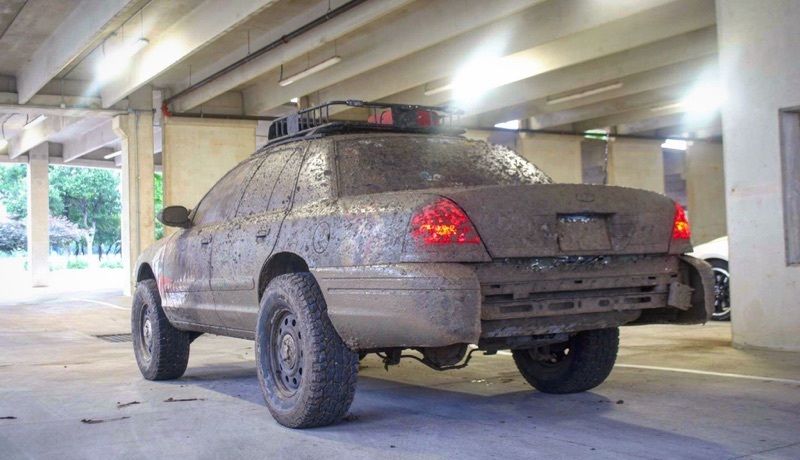 Crown vic roof discount rack