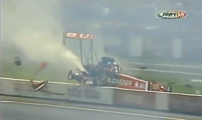 14 Years Ago, Brandon Bernstein Suffered One Of The Wildest And Most Bone Jarring Top Fuel Crashes Ever At Englishtown