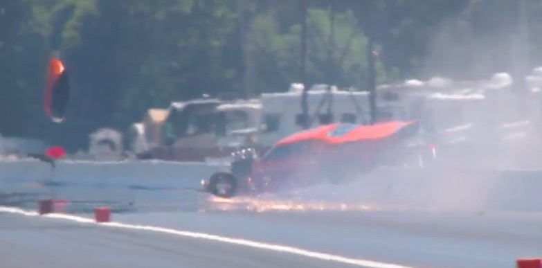 Watch Jay Cox Suffer A Big Wreck At The PDRA North/South Shootout – He’s OK, Car Is Not