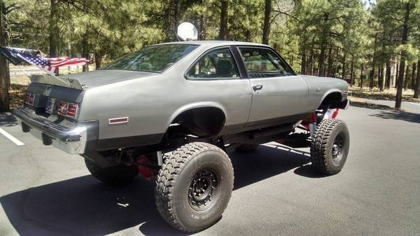 Trar-Rod: This 1977 Nova Has Big Tires, A Cage, Lots of Horsepower, And A Spoiler