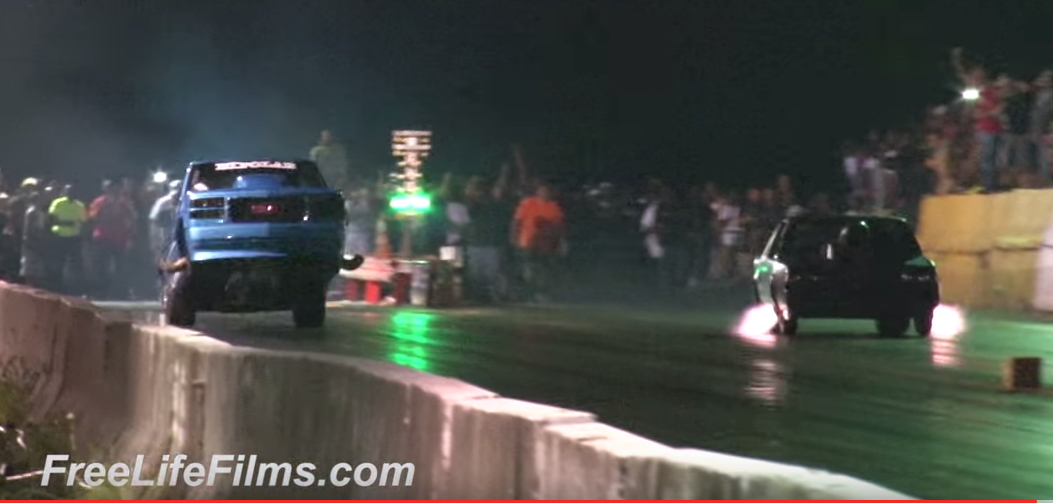 Donya VS Andy Mac Wheelstand Action From Shady Side Dragway