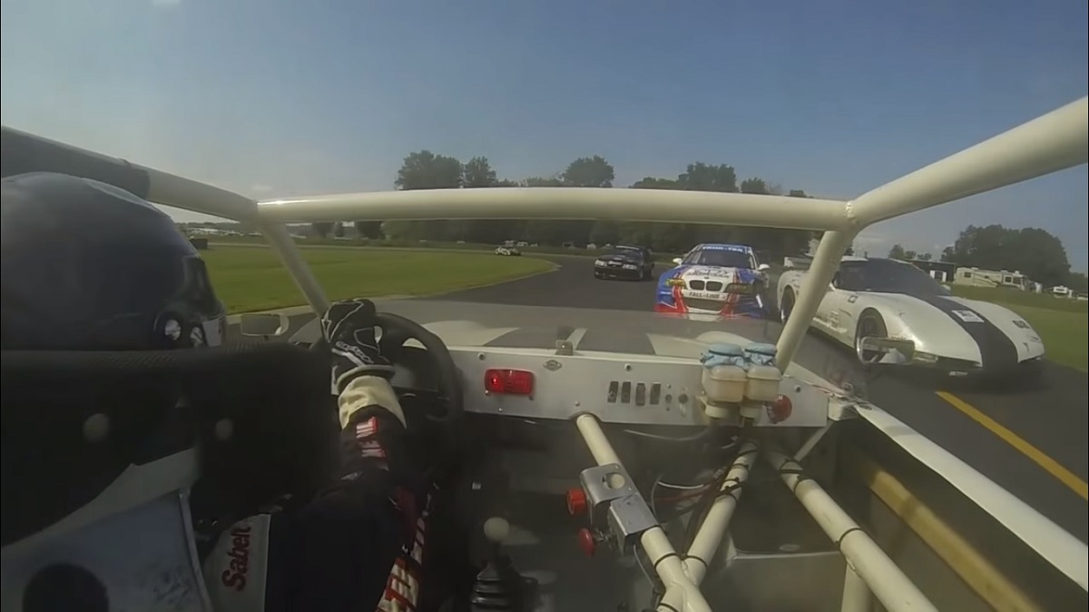 This Vintage Sunbeam Tiger Club Racer Takes a Big Shunt But Races On