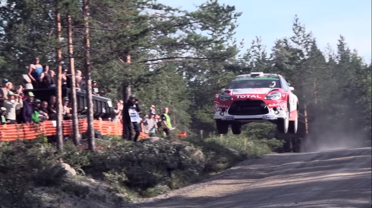 Fastest rally, giant air: Watch Citroen smash a record and leap to the moon in Finland