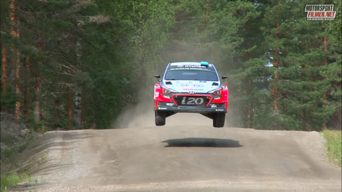 Enjoy a long compilation of insane rally jumps from Rally Finland 2016