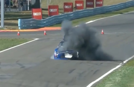 Driver’s OK, Car Sure Isn’t: Check Out Derrike Cope’s Unexplained Explosion From Watkins Glen!