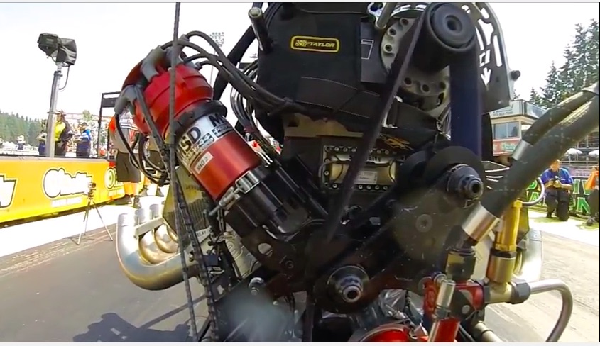 See Mark Taliaferro Suffer A Wild Alky Dragster Crash At NHRA Seattle 2014 From The Perspective Of The Engine!