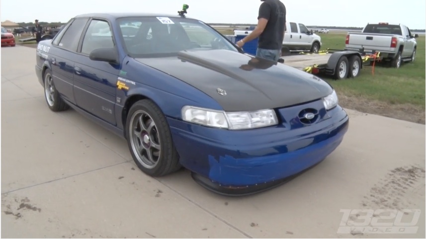 Flying Potato: This Transaxle-Eating, Nitrous-Infused Ford Taurus SHO Rocks The Half-Mile!