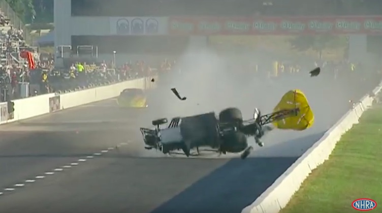 Relive The Insanity Of The Adam Flamholc Pro Mod Wreck At The 2013 NHRA AAA Midwest Nationals