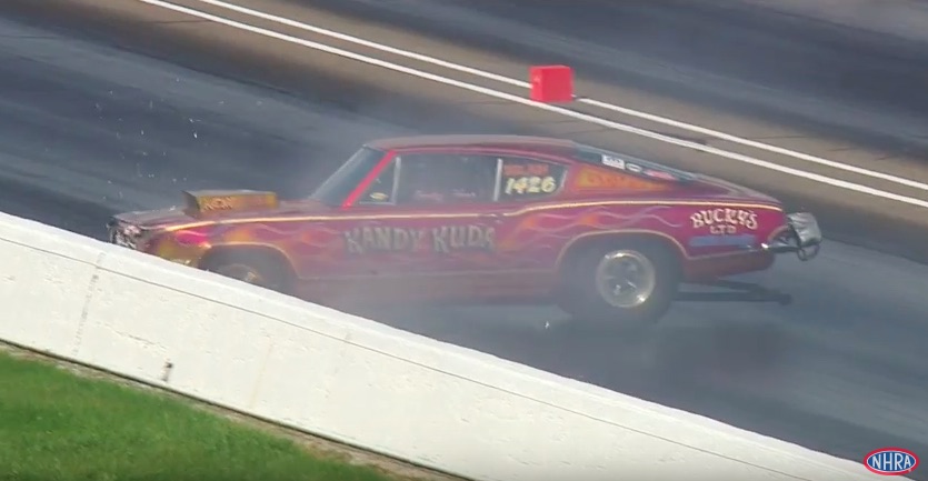 Tough Video: Watch Bucky Hess Suffer A Crash In The Amazing Kandy Kuda Super Stock Hemi Car