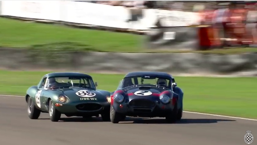 Watch An E-Type Jag Gently Nerf A 1963 Shelby Cobra Out Of The Way At Goodwood